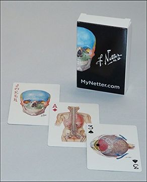 portada Netter Playing Cards: Netter's Anatomy art Card Deck (Single Pack) (Netter Basic Science) (en Inglés)