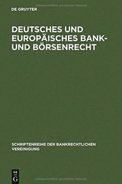 portada deutsches und europ isches bank- und b rsenrecht (en Inglés)