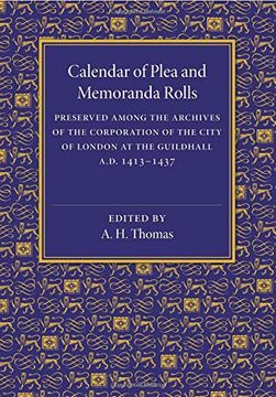 portada Calendar of Plea and Memoranda Rolls: A. D. 1413-1437 (en Inglés)