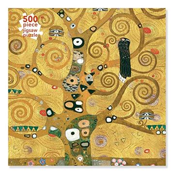 portada Adult Jigsaw Puzzle Gustav Klimt: The Tree of Life (500 Pieces): 500-Piece Jigsaw Puzzles 