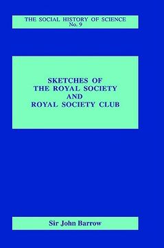portada sketches of royal society and royal society club (en Inglés)