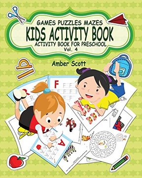 portada Kids Activity Book ( Activity Book for Preschool ) -Vol. 4 (en Inglés)