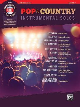Pop & Country Instrumental Solos Alto Saxophone: Book & CD (en Inglés)