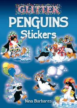 portada glitter penguins stickers (en Inglés)