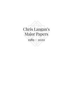 portada Chris Langan'S Major Papers 1989 - 2020 (en Inglés)