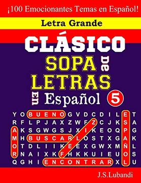 portada Clásico Sopa de Letras en Español; 5 (Sopa de Letras en Español: Serie Clásica) (in Spanish)