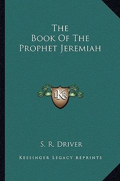 portada the book of the prophet jeremiah (in English)