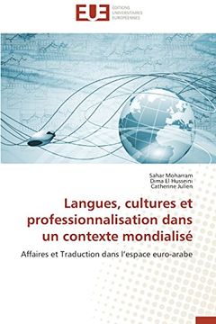 portada Langues, Cultures Et Professionnalisation Dans Un Contexte Mondialise