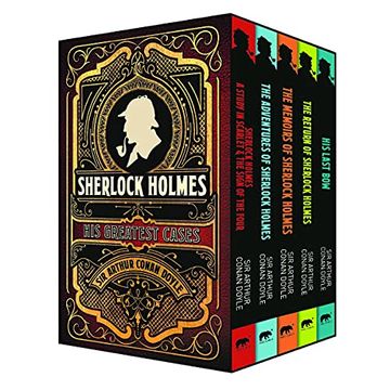 portada Sherlock Holmes: His Greatest Cases: 5-Volume box set Edition (Arcturus Classic Collections, 11) (in English)