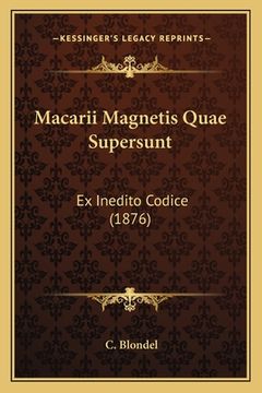portada Macarii Magnetis Quae Supersunt: Ex Inedito Codice (1876) (in Latin)