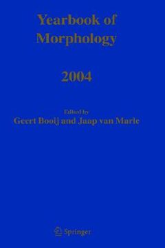 portada Yearbook of Morphology 2004 Hardcover (en Inglés)