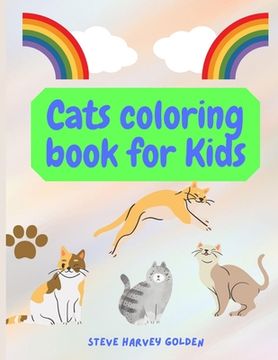 portada Cats coloring book for Kids: Cats Coloring Book for Preschoolers Cute Cats Coloring Book for Kids (en Inglés)