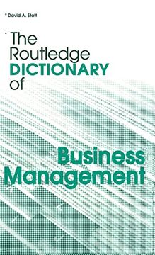 portada The Routledge Dictionary of Business Management (Routledge Dictionaries) (in English)