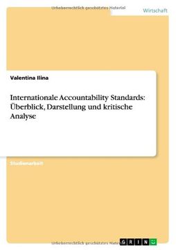 portada Internationale Accountability Standards: Überblick, Darstellung und kritische Analyse (German Edition)