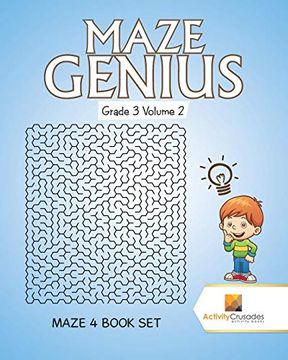 portada Maze Genius Grade 3 Volume 2: Maze 4 Book set (en Inglés)