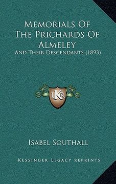 portada memorials of the prichards of almeley: and their descendants (1893) (in English)