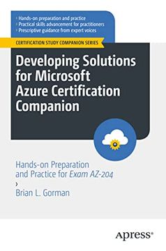 portada Developing Solutions for Microsoft Azure Certification Companion: Hands-On Preparation and Practice for Exam Az-204