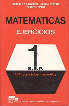 portada Matematicas, 1 Bup. Ejercicios