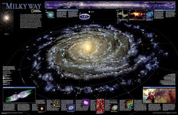 portada National Geographic Milky Way Wall Map (31.25 X 20.25 In) (en Inglés)
