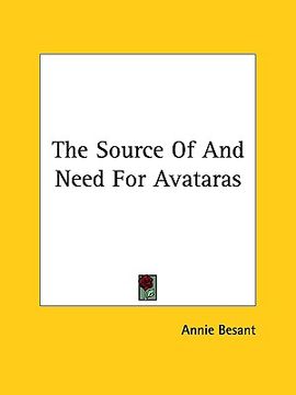 portada the source of and need for avataras (en Inglés)