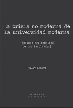 portada La Crisis no Moderna de la Universidad Moderna
