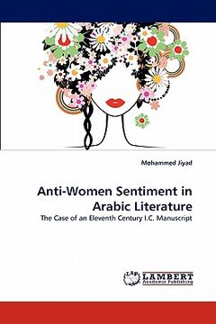 portada anti-women sentiment in arabic literature (in English)
