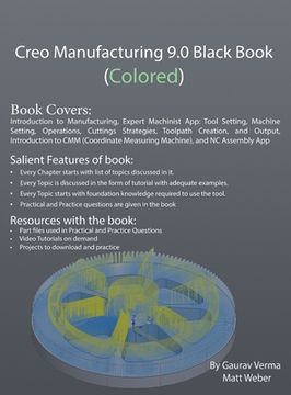 portada Creo Manufacturing 9.0 Black Book (Colored) (in English)