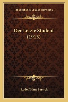 portada Der Letzte Student (1913) (en Alemán)