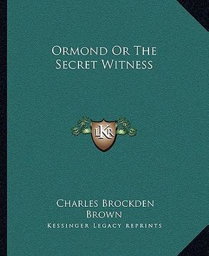 portada ormond or the secret witness (en Inglés)