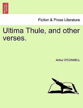 portada ultima thule, and other verses.