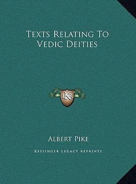 portada texts relating to vedic deities (en Inglés)