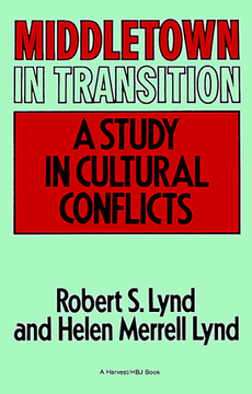 portada Middletown in Transition: A Study in Cultural Conflicts (Harvest (in English)