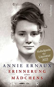 portada Erinnerung Eines Mädchens: Nobelpreis für Literatur 2022 (en Alemán)