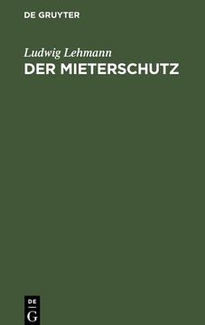 portada Der Mieterschutz (en Alemán)