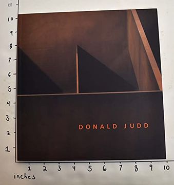 portada Donald Judd (en Inglés)