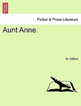 portada aunt anne. (en Inglés)