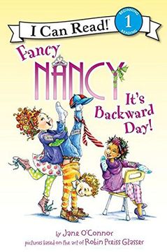 portada Fancy Nancy: It's Backward Day! (I Can Read Level 1) (en Inglés)