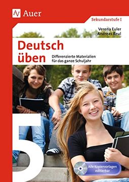 portada Deutsch Üben Klasse 5: Differenzierte Materialien für das Ganze Schuljahr (en Alemán)