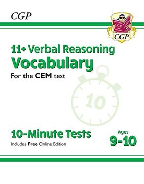portada New 11+ cem 10-Minute Tests: Verbal Reasoning Vocabulary - Ages 9-10 (en Inglés)