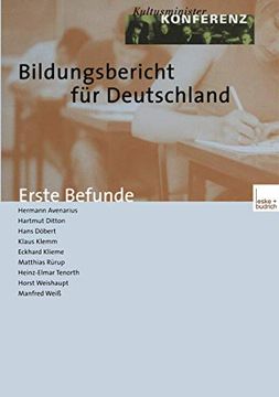 portada Bildungsbericht für Deutschland: Erste Befunde (en Alemán)