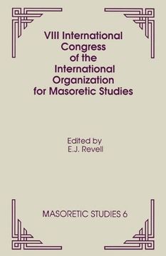 portada Viii International Congress of the International Organization for Masoretic Studies (en Inglés)