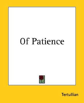 portada of patience (en Inglés)