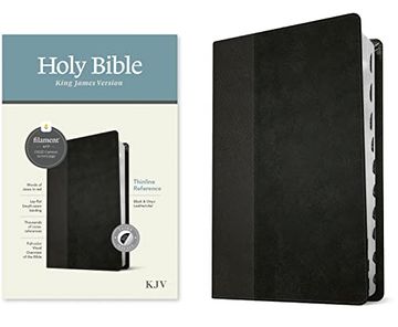 portada Kjv Thinline Reference Bible, Filament Enabled Edition (Red Letter, Leatherlike, Black (en Inglés)