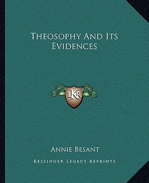 portada theosophy and its evidences (en Inglés)