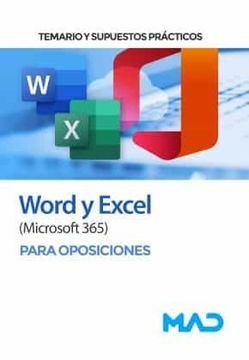 portada Word y Excel (Microsoft 365) Para Oposiciones. Temario y Supuestos Prácticos
