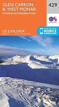 portada Glen Carron and West Monar (OS Explorer Active Map)