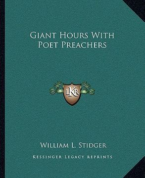 portada giant hours with poet preachers (en Inglés)