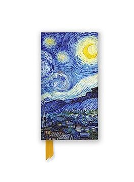 portada Vincent van Gogh: Starry Night (Foiled Slimline Journal) (Flame Tree Slimline Journals) (in English)