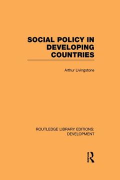 portada social policy in developing countries (en Inglés)