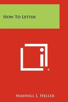 portada how to letter (en Inglés)